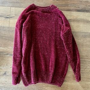 Oversized chenille sweater
